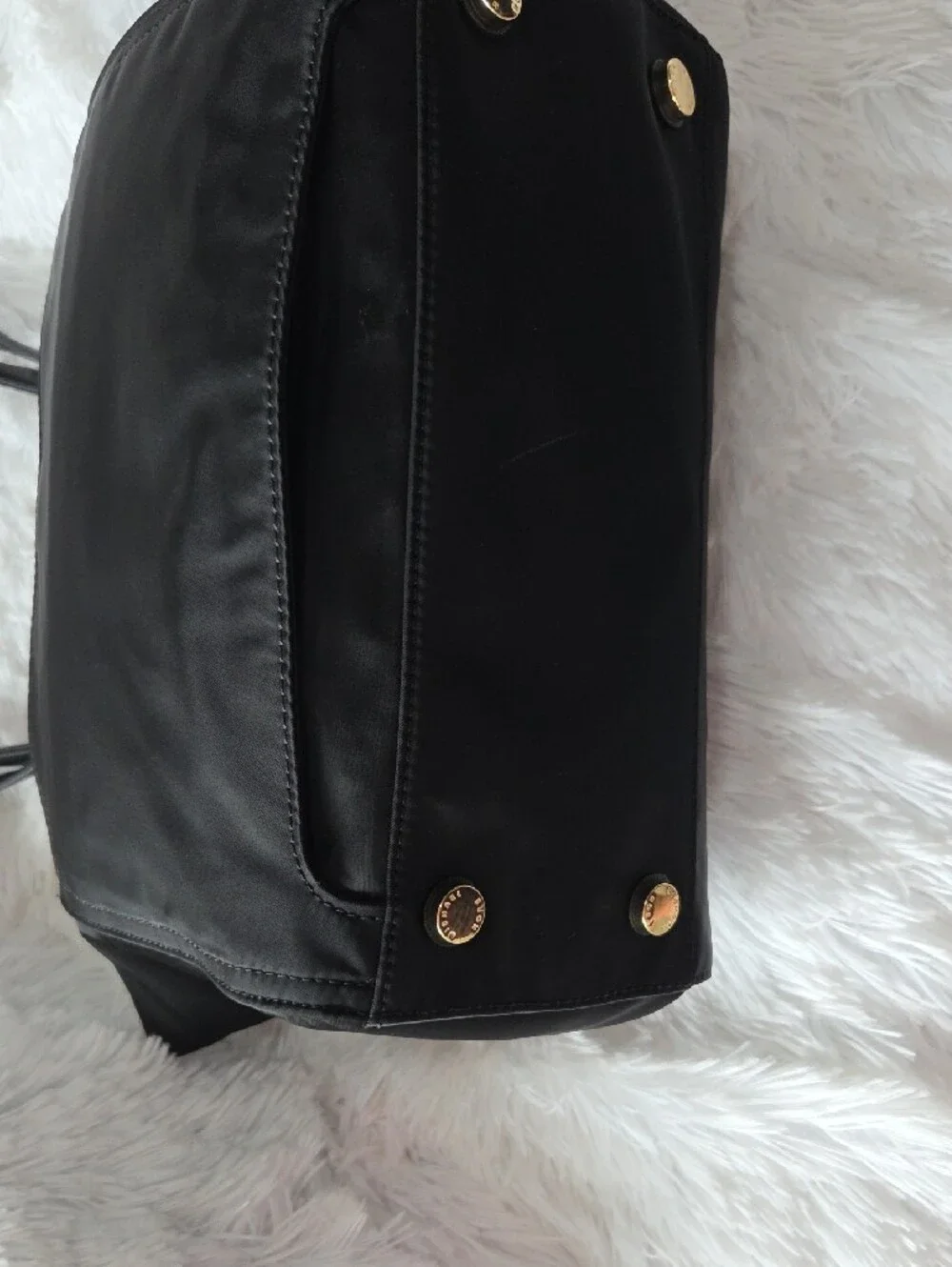 Michael Kors Black Tote Bag with Gold Hardware